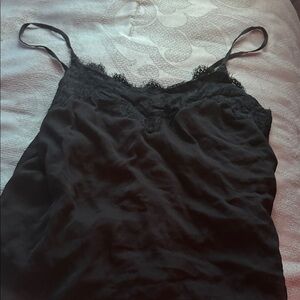 Abercrombie & Fitch Black Lace Detail Top